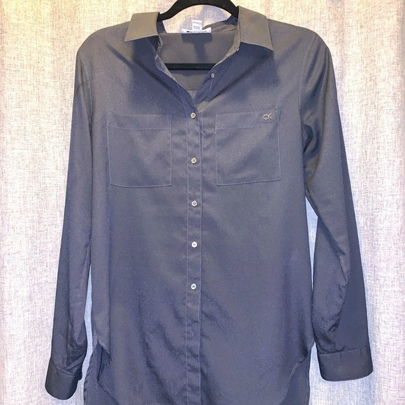 Womens Calvin Klein button up top small - Picture 1 of 5